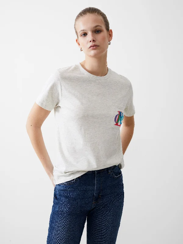 Love Embroidered Pocket T-Shirt