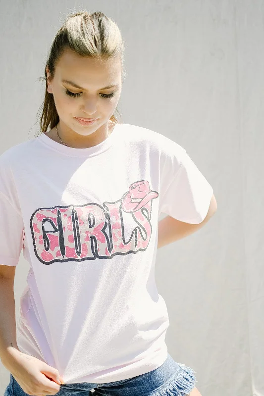 Pink GIRLS Graphic Tee