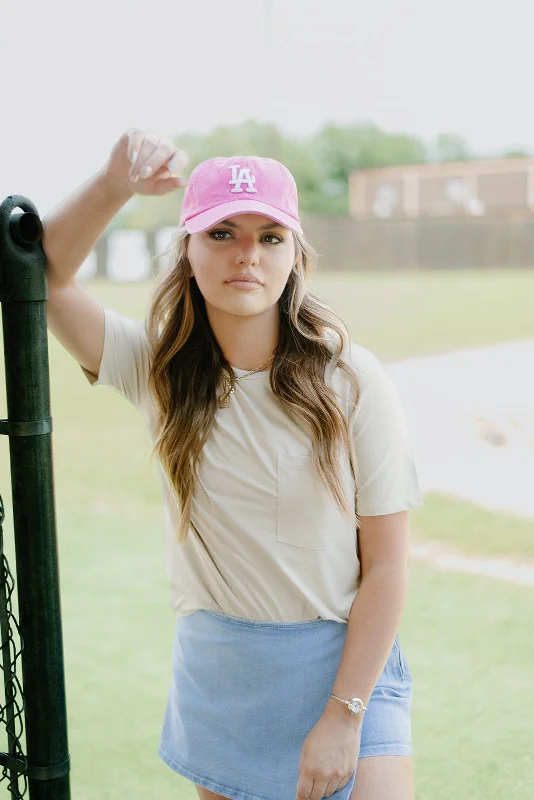 Tan Basic Front Pocket Tee