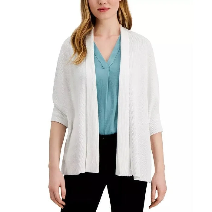 Alfani Women's Dolman-Sleeve Cardigan White Size Small